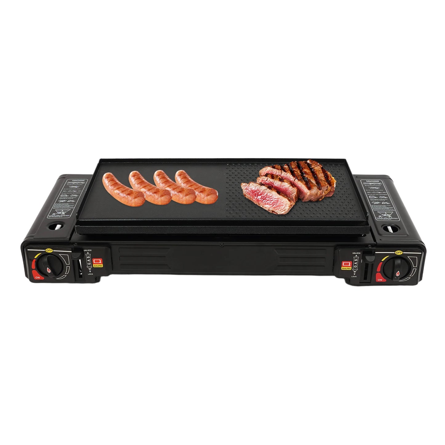 2in1 2-Burner Portable Camping Stove