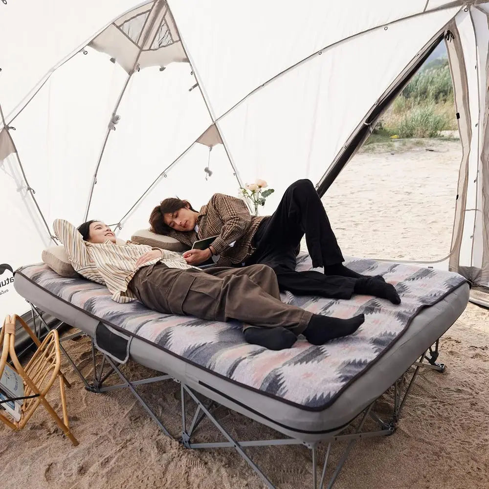 2 Person Camping Cot, Full Size Air Mattress Not Included