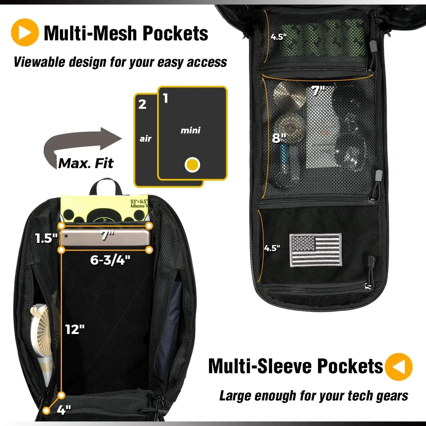 DBTAC 10L Tactical EDC Backpack, Concealed Carry