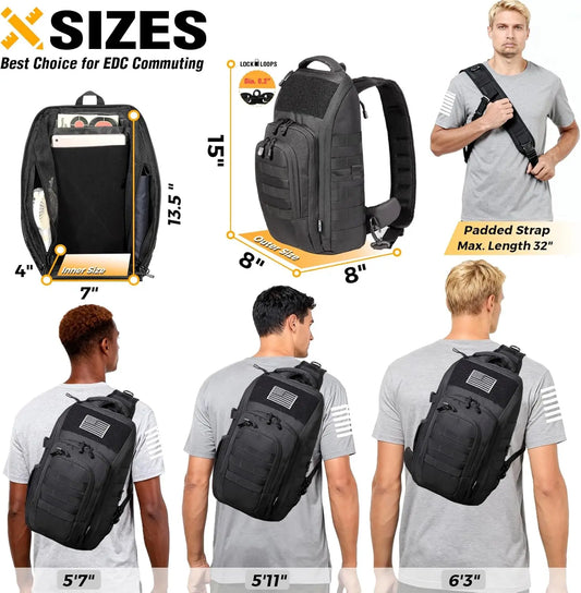 DBTAC 10L Tactical EDC Backpack, Concealed Carry
