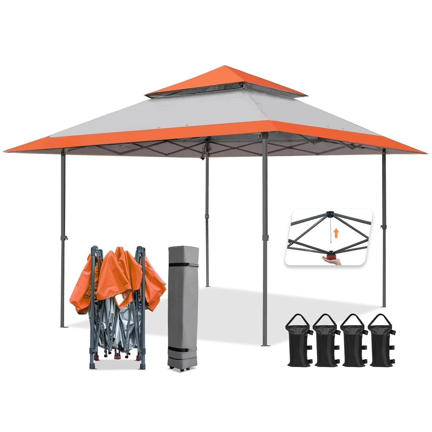 13x13 Straight Leg Pop-Up Canopy Tent
