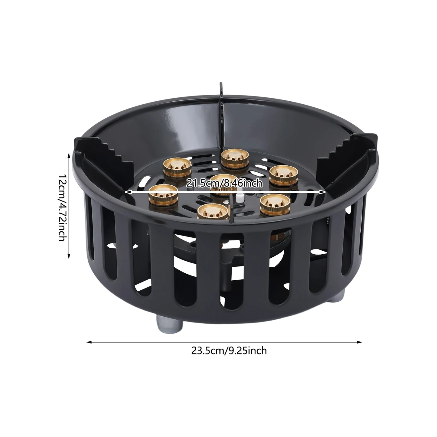7-Core Camping Stove Windproof Electronic Ignition