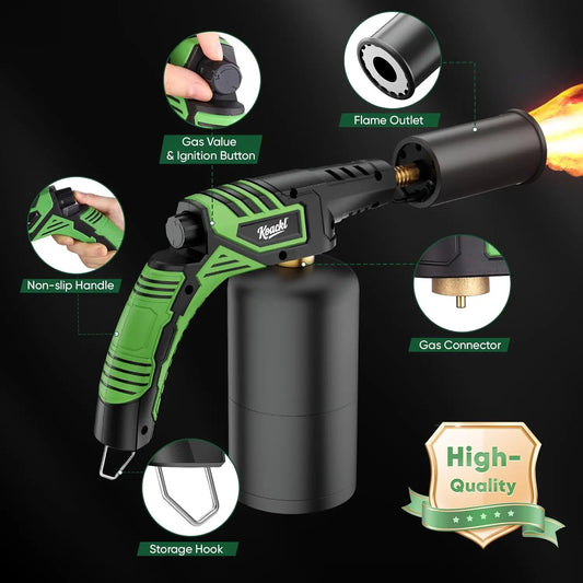 Powerful Propane Torch, Campfire Starter - Tank Not Included
