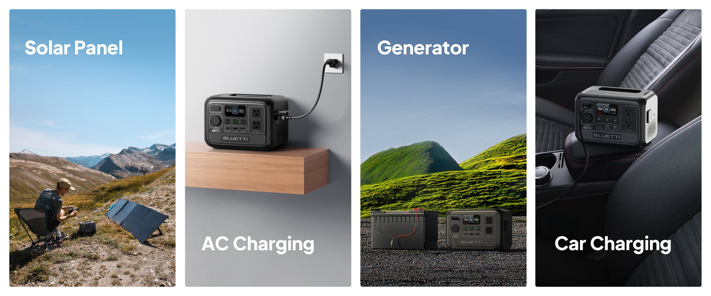 【US PLUG】BLUETTI AC2A Portable Power Station | 300W 204Wh, Recharge from 0-80% in 45 Min