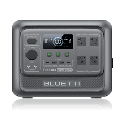 BLUETTI Elite 100 V2 Portable Power Station 1800W 1024Wh Solar Generator