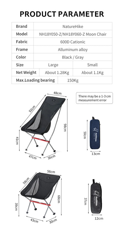Naturehike Camping Chair Ultralight Folding, 2 styles
