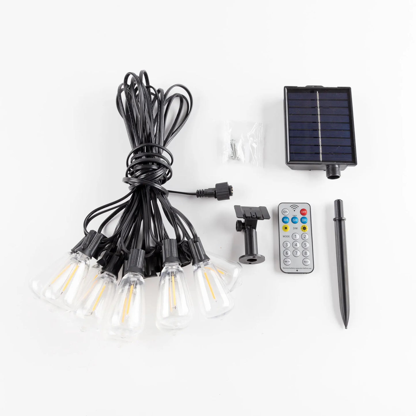 LED String Lights, USB Recharger, 8 Light Modes w/ Remote Control