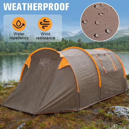 Oxford 2-Person Backpacking Tent Windproof Lightweight, Rainproof, Waterproof