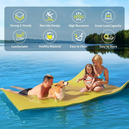 Lily Pad Floating Mat -9 x 4 Ft, 3-Layer