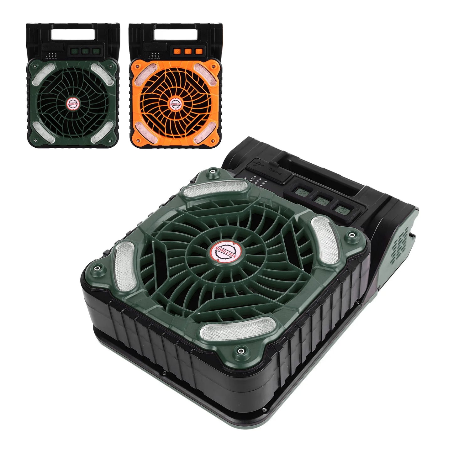 Solar Fan, 4 Speed w/LED Light, Timer