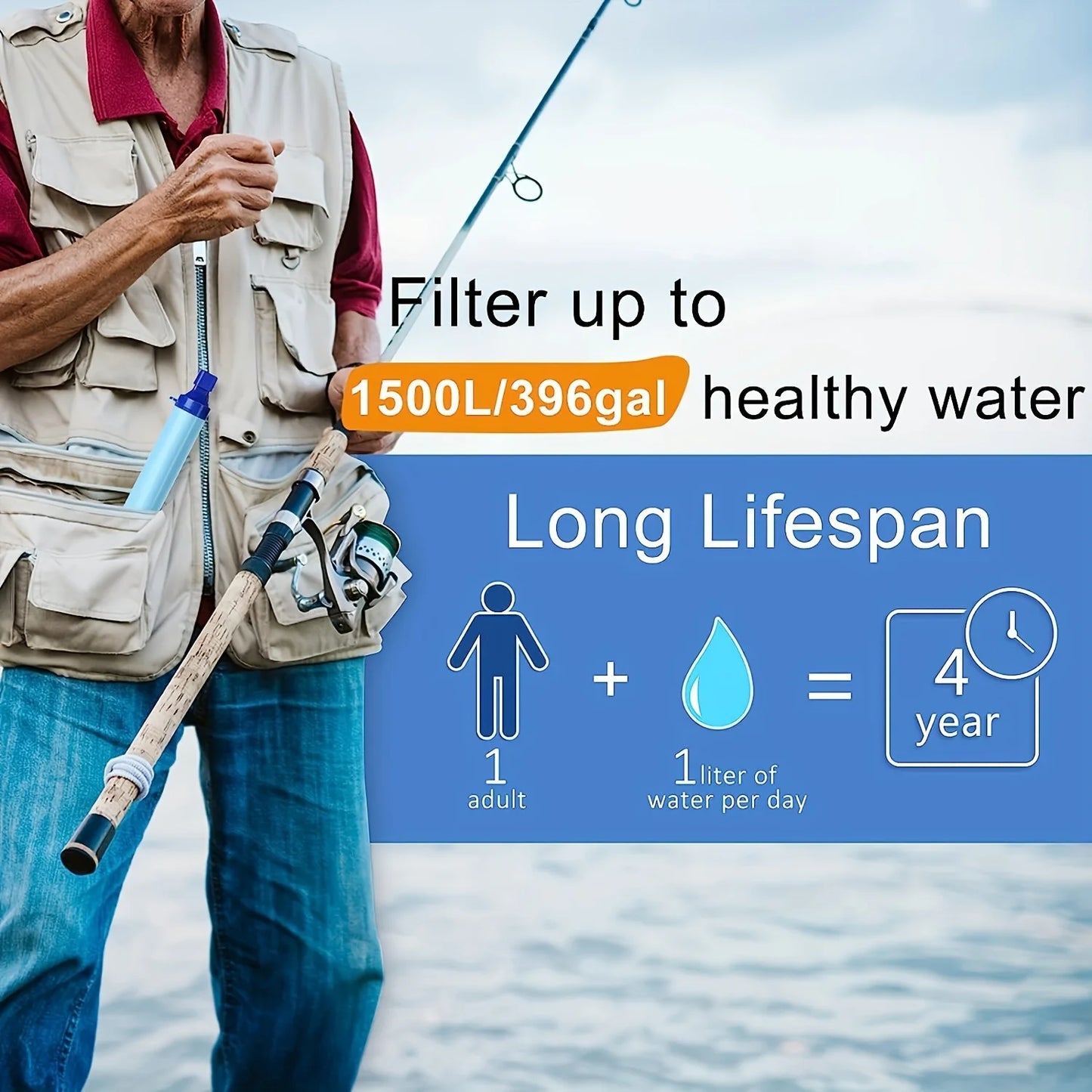 Straw-type water purifier