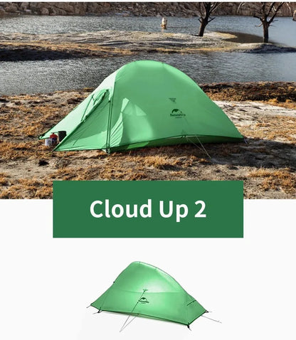 Naturehike Cloud Up 2 Person Camping Tent Waterproof Ultralight 3-4 Season Outdoor Hiking Backpacking Shelter