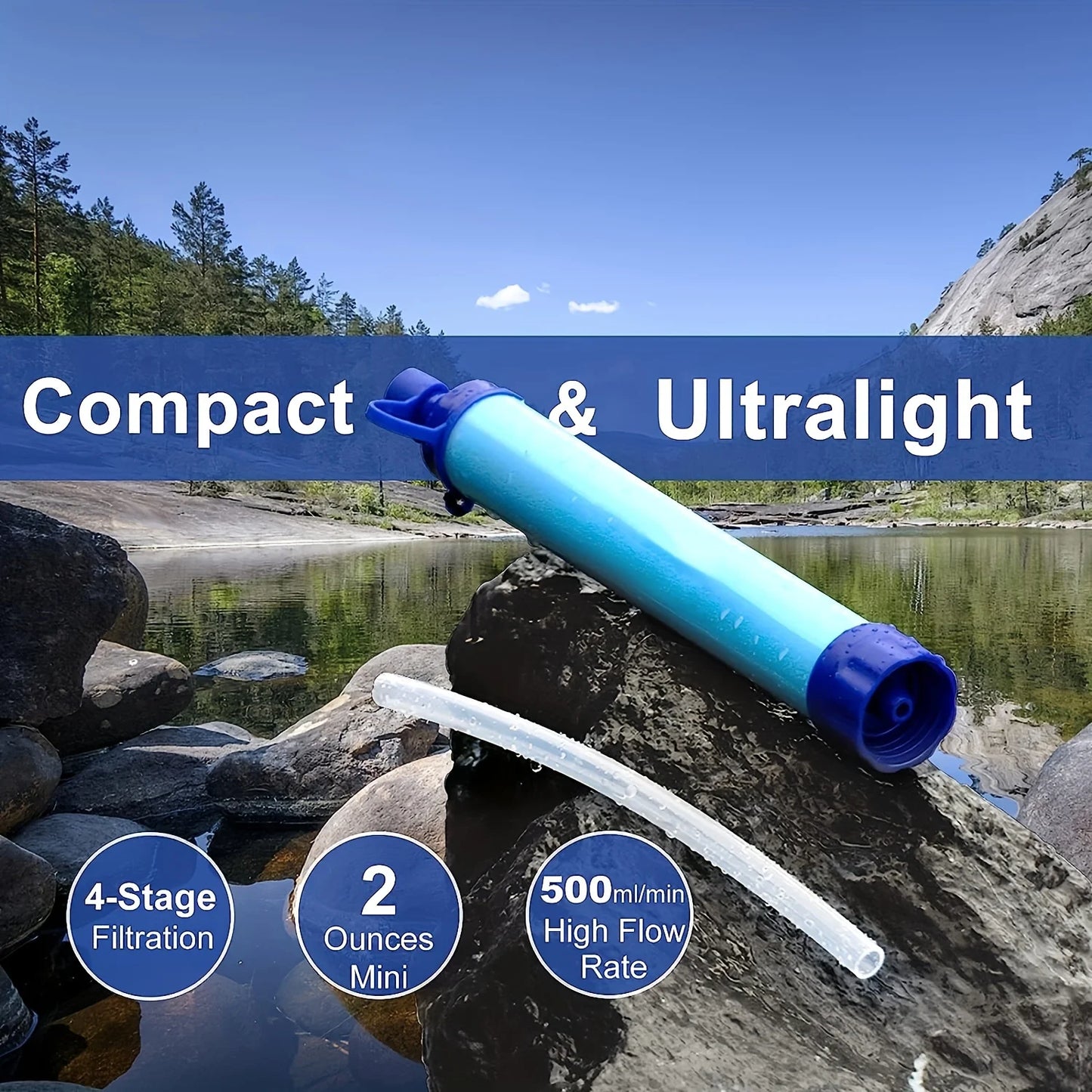 Straw-type water purifier