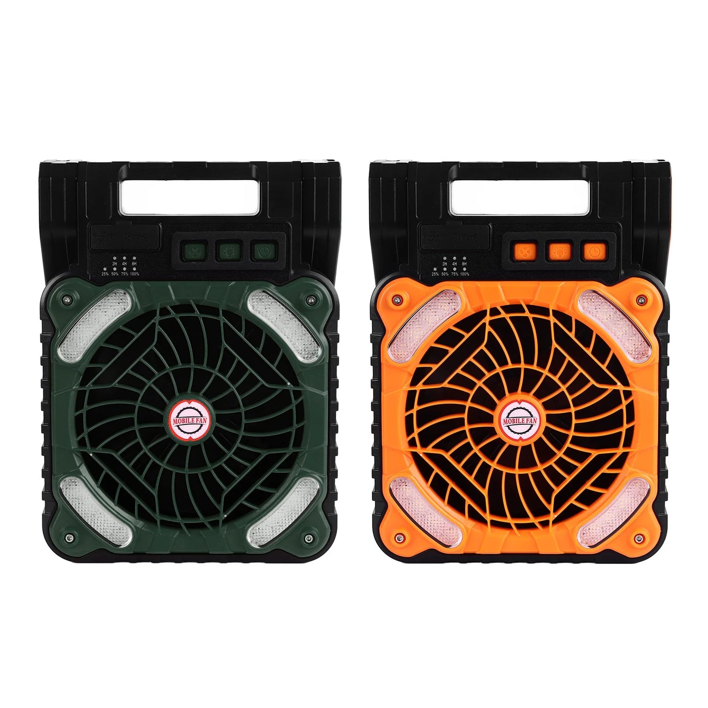Solar Fan, 4 Speed w/LED Light, Timer
