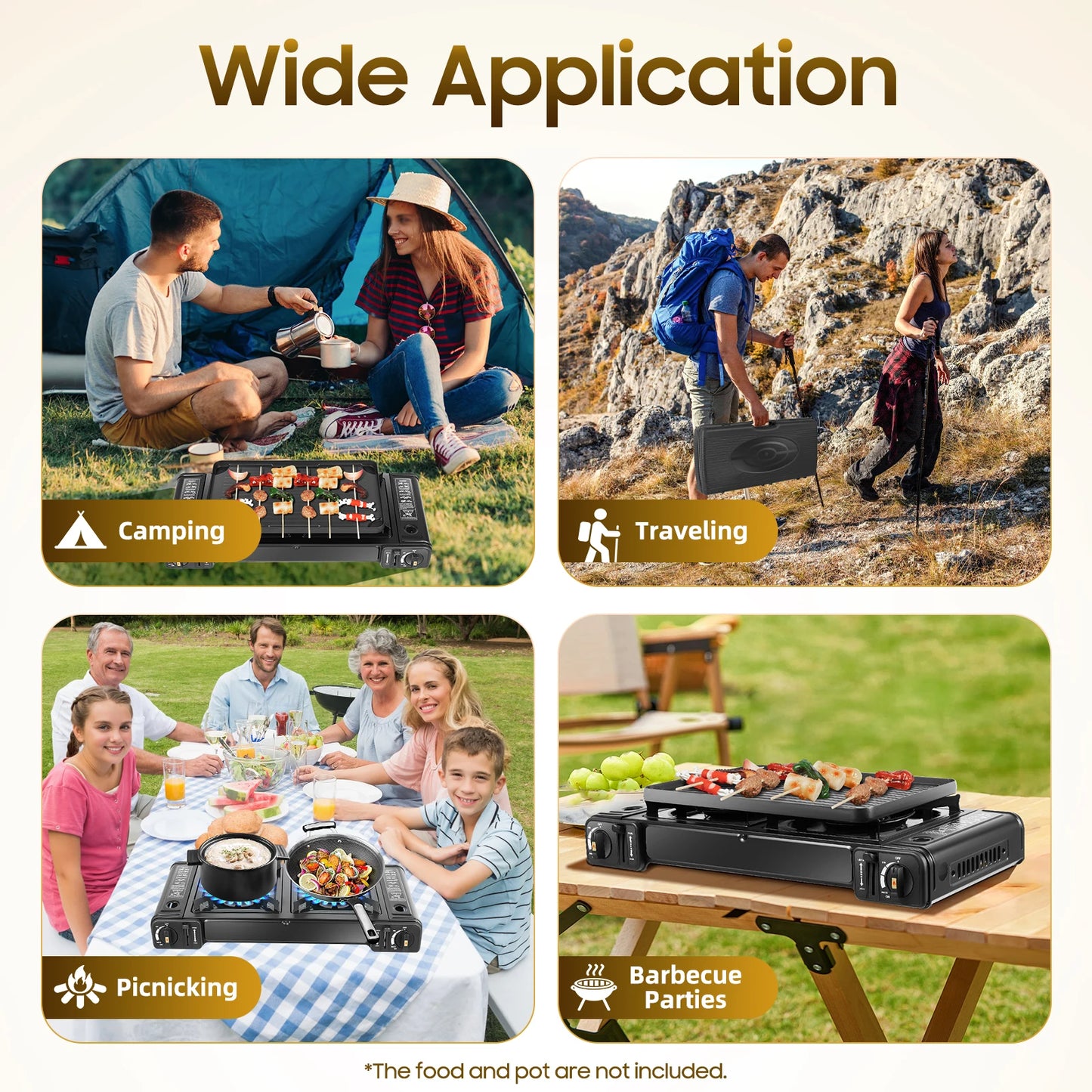 Double Head Barbecue Gas stove