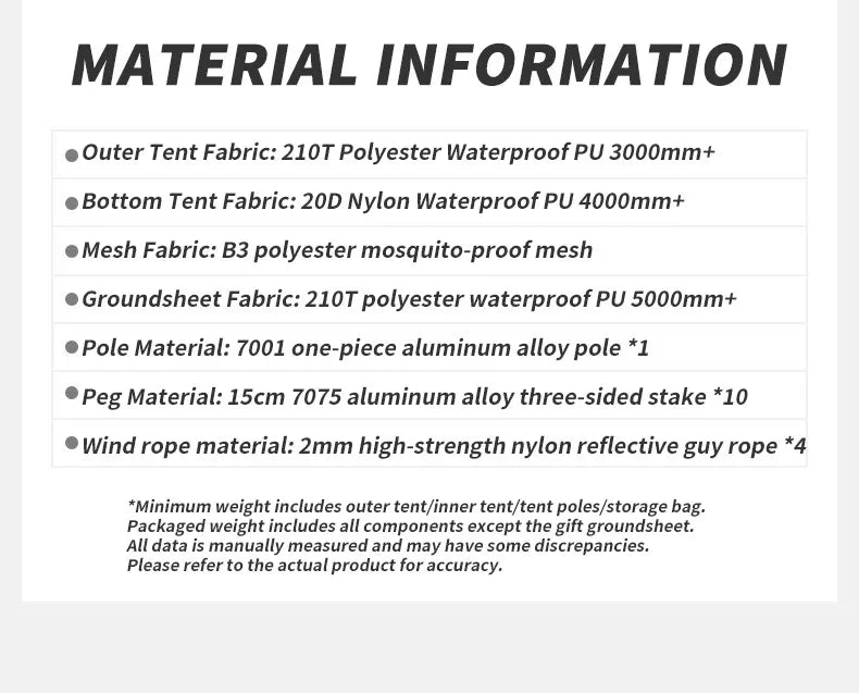 Naturehike Mongar 2 Person, Ultralight, waterproof Tent