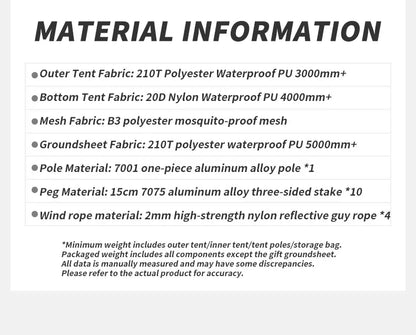 Naturehike Mongar 2 Person, Ultralight, waterproof Tent