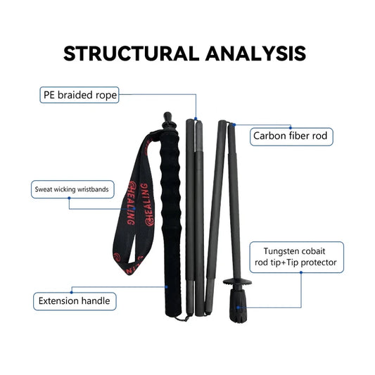 2PCs Trekking Poles Carbon Fiber,115g Ultra-Light