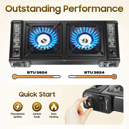 Double Head Barbecue Gas stove