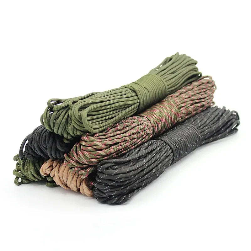 7-Cores 550 Paracord Rope 5 15 30 M Dia.4mm Cord