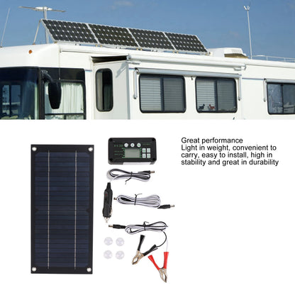 Portable 600W Solar Panel Charger, 100A Charge Controller