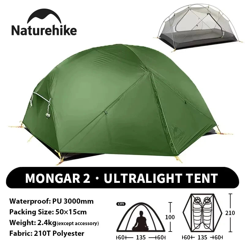 Naturehike Mongar 2 Person, Ultralight, waterproof Tent