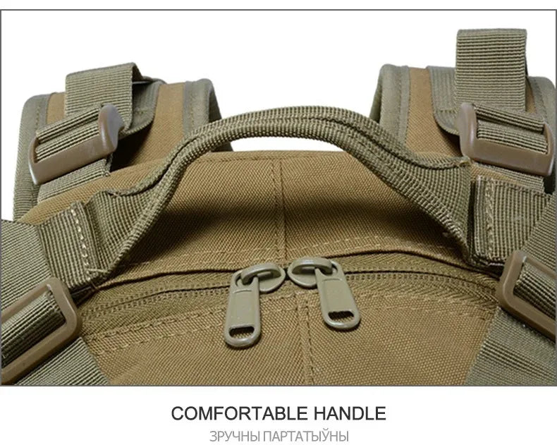 Tactical backpacks, modular loading systems, featuring reflective strips