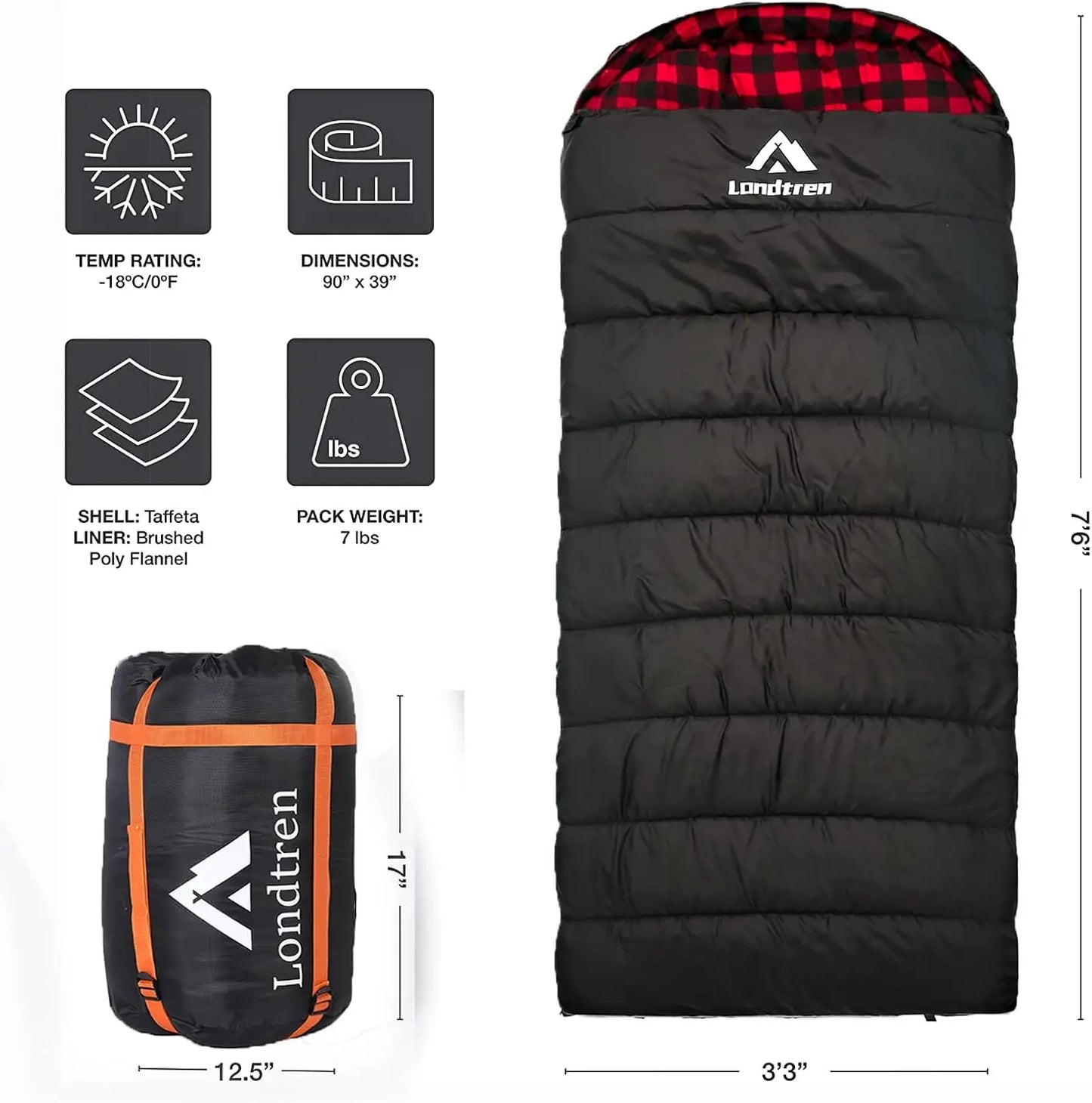 Large 0 Degree Sleeping Bag