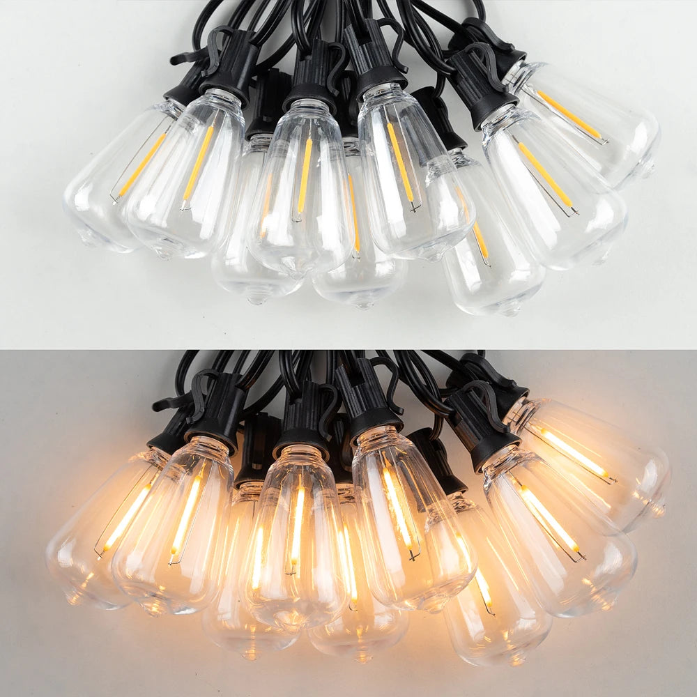 LED String Lights, USB Recharger, 8 Light Modes w/ Remote Control