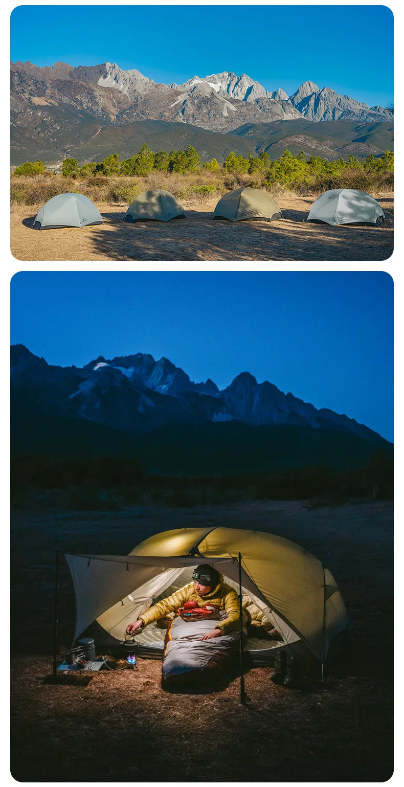 Naturehike Mongar UL 1Person Ultralight Camping Tent, Double Layer, Waterproof