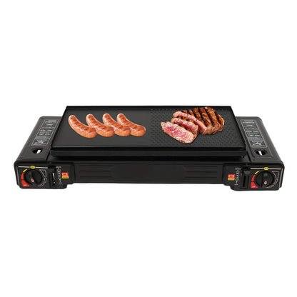 2in1 2-Burner Portable Camping Stove