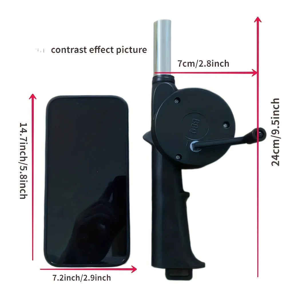 Portable Handheld, Manual Grill Fan Tool