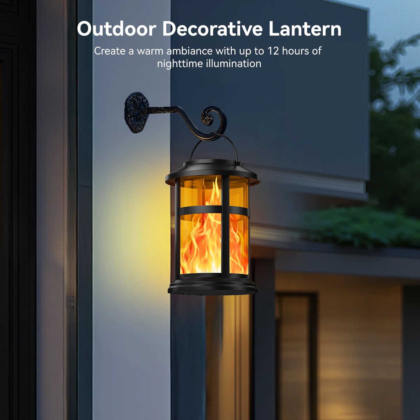 2 Pack Solar Flame LED Lights, 2 Modes