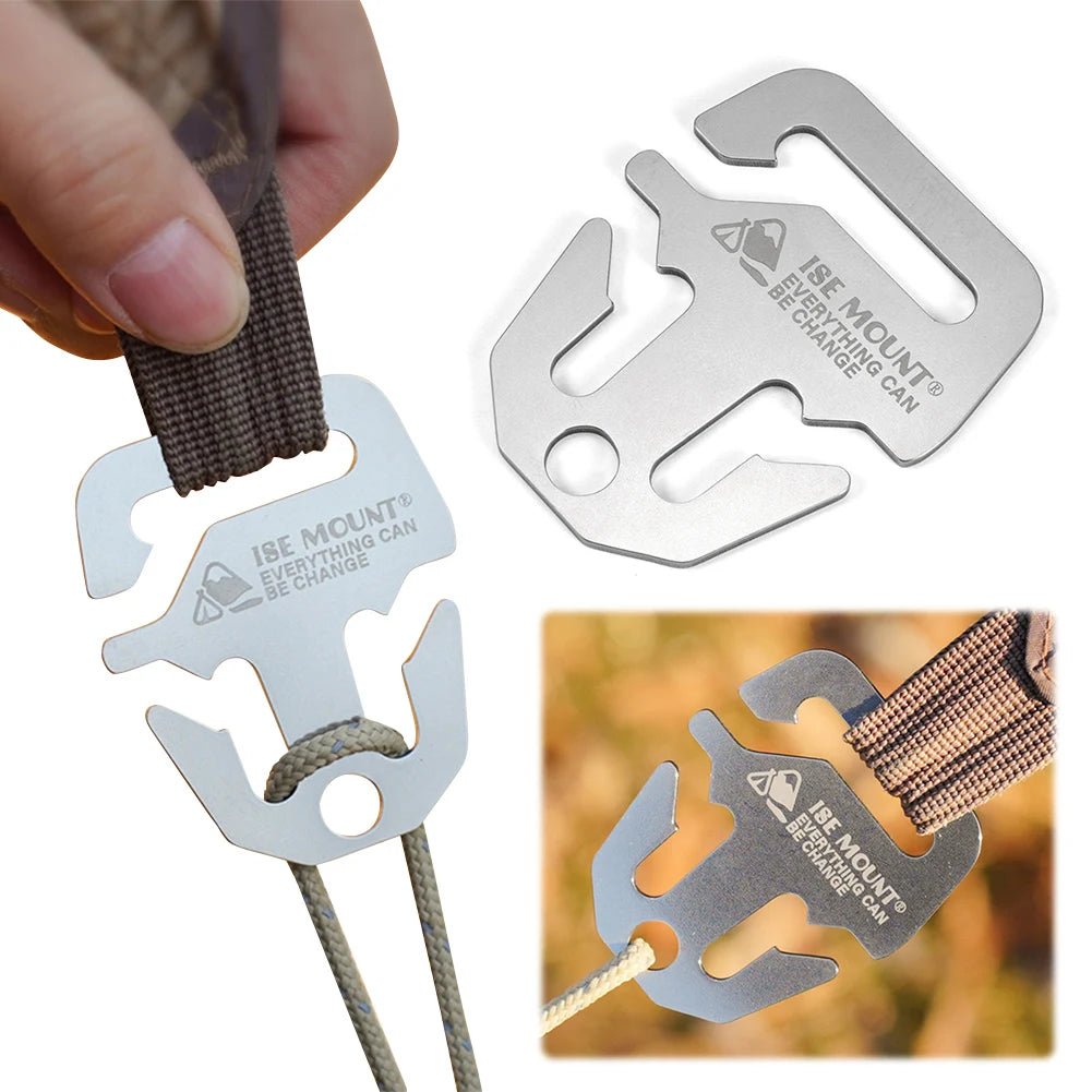 5&10Pcs Camping Tent Cord Rope Fastener