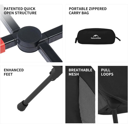 Naturehike Ultralight Folding Camping Chair 200kg load