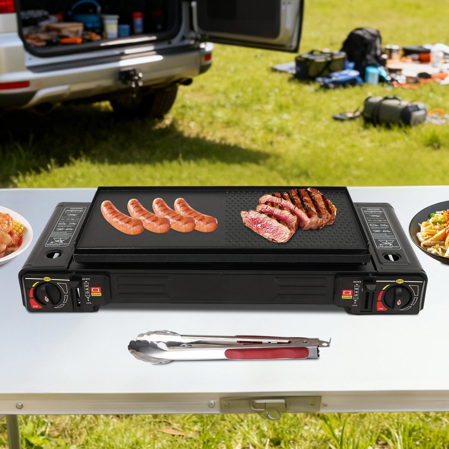 2-Burner Portable Gas Stove