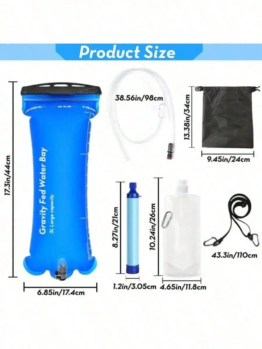 1pc Outdoor Camping Portable Water Filter Straw