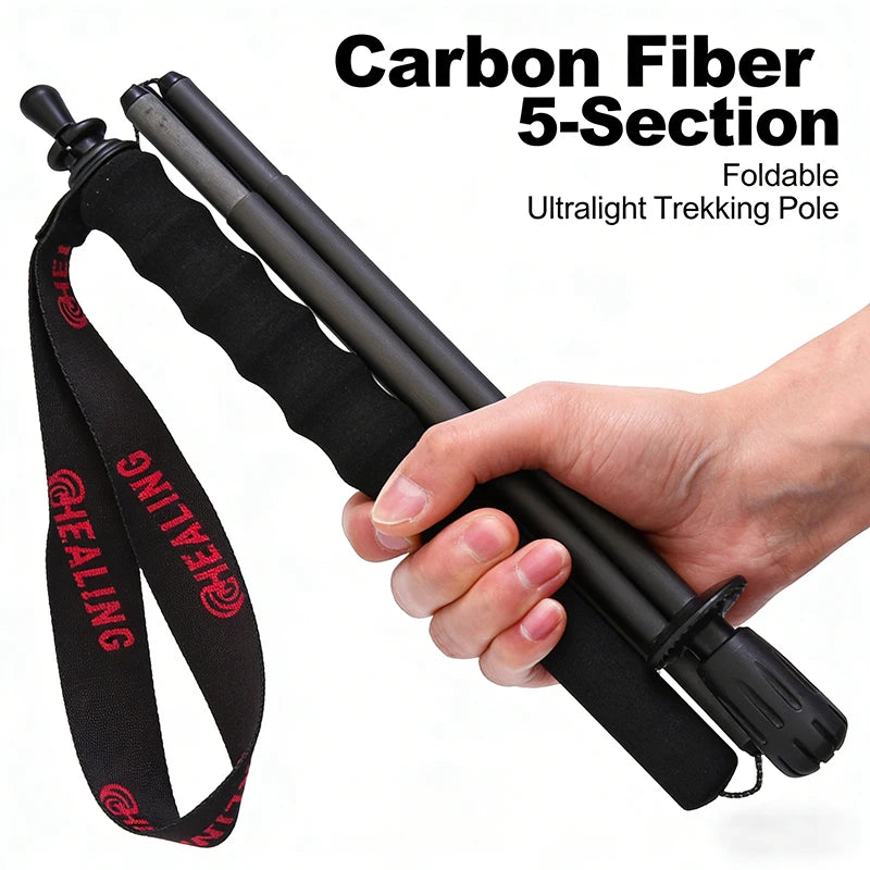2PCs Trekking Poles Carbon Fiber,115g Ultra-Light