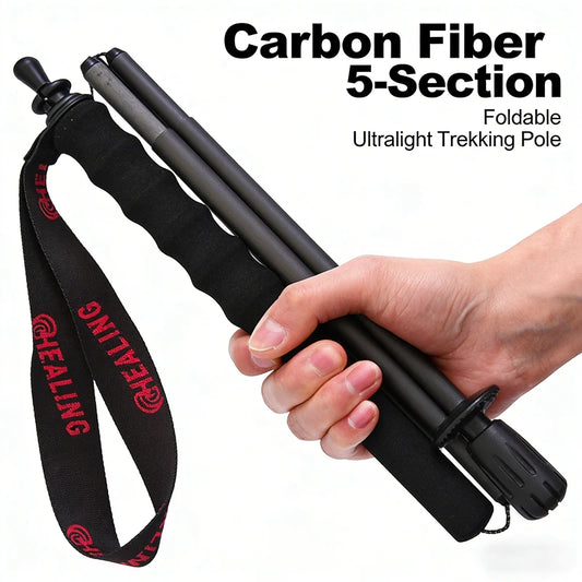 2PCs Trekking Poles Carbon Fiber,115g Ultra-Light