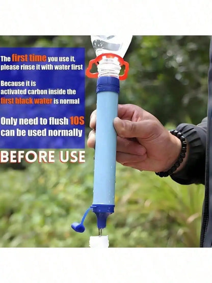 1pc Outdoor Camping Portable Water Filter Straw