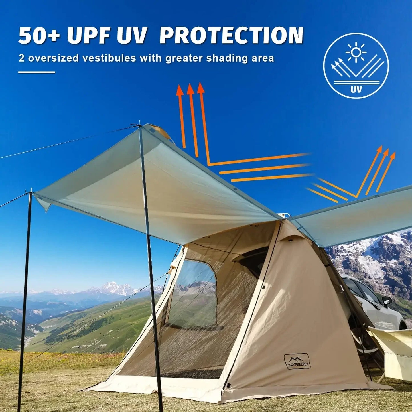 Camping SUV Car Tent, Tailgate Shade Awning