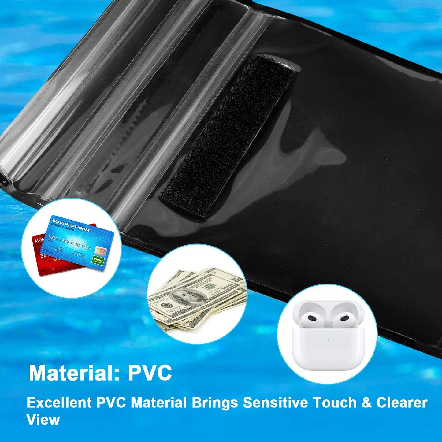 Large Waterproof Phone Bag for 7.5 In