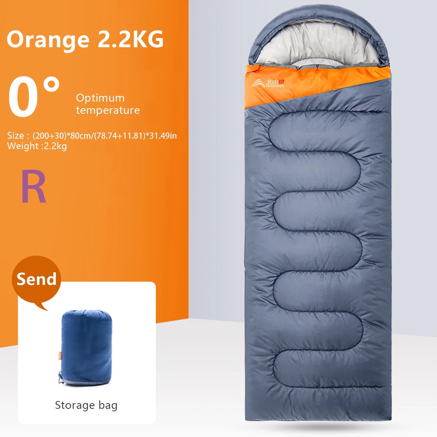 BISINNA Camping Sleeping Bag Ultralight Waterproof