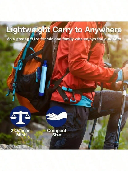 1pc Outdoor Camping Portable Water Filter Straw