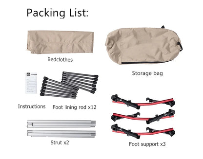 WESTTUNE Ultralight Aluminum Alloy Sleeping Cot