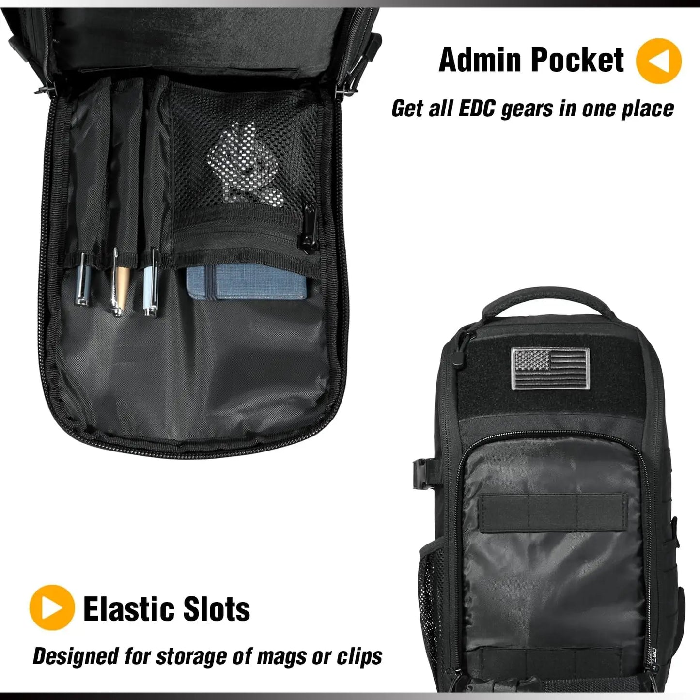 DBTAC 10L Tactical EDC Backpack, Concealed Carry
