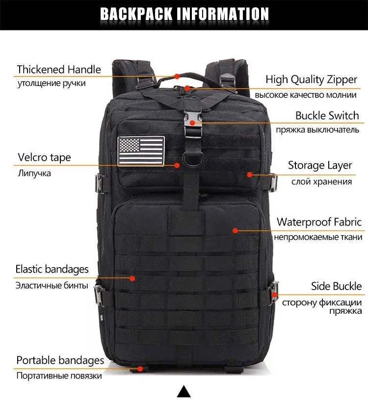 45L Tactical Backpack