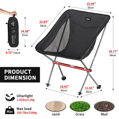 Naturehike Camping Chair Ultralight Folding, 2 styles