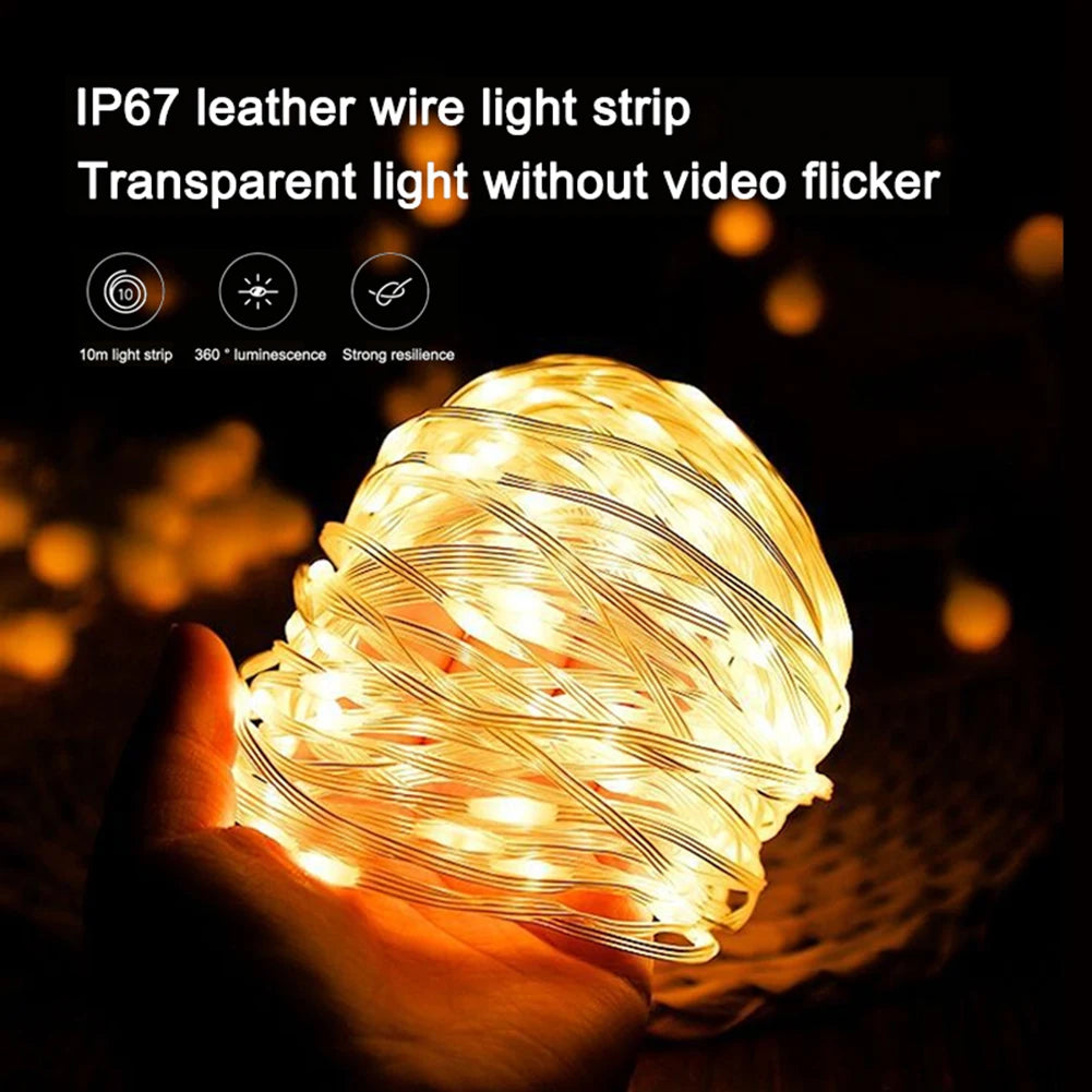 LED Camping Fairy Lights, 7 Lighting Modes 200LM,1800Mah