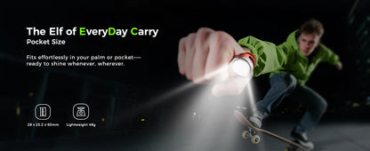 Wurkkos: USB Rechargeable Pocket Flashlight with Magnet